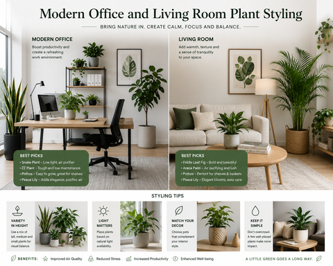 Decorative Plants for Office Spaces: Upgrade Workspaces with Style and Greenery