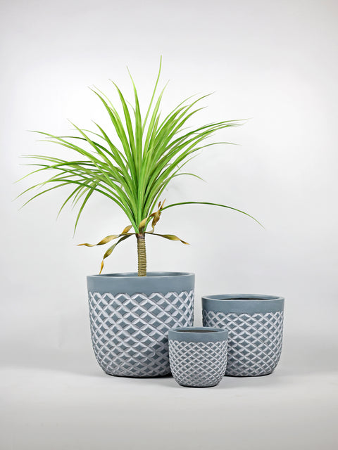 Vanila Fiberglass Round Planter - 🌿