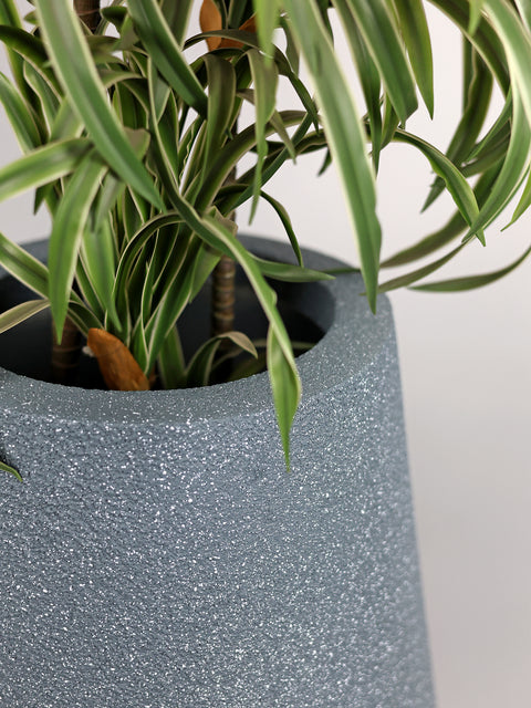 Omega - A Fiberglass Planter - Blue Grey 🌿