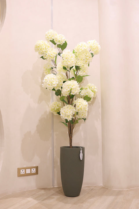 Artificial White Hydrangea Plant