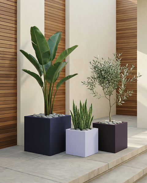 Cube Fiberglass Planters🌿