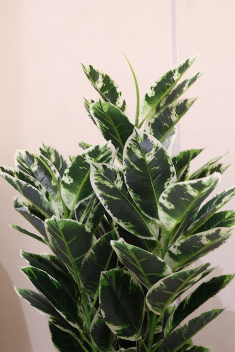 Artificial Variegated Croton Plant