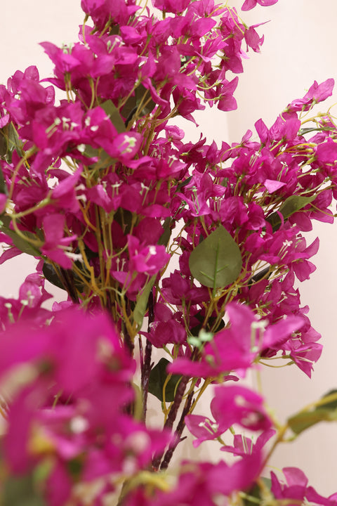 Artificial Scarlett Magenta Twisted Bougainvillea Plant