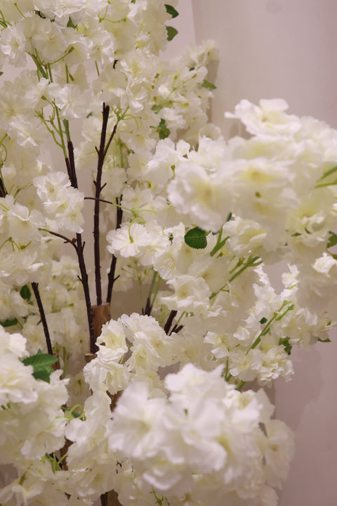 Artificial White Blossom Plant