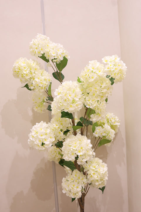 Artificial White Hydrangea Plant