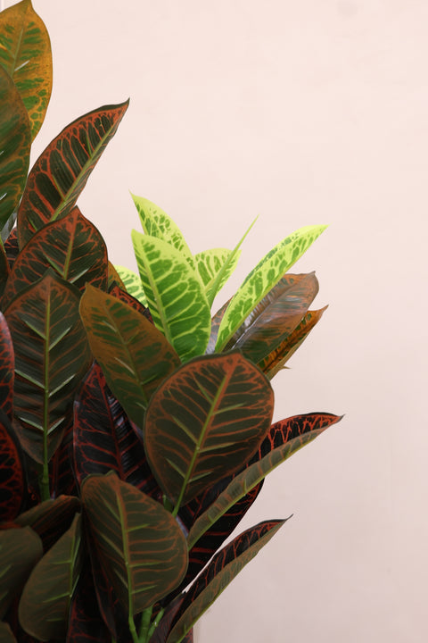 Artificial Multicolor Croton Plant