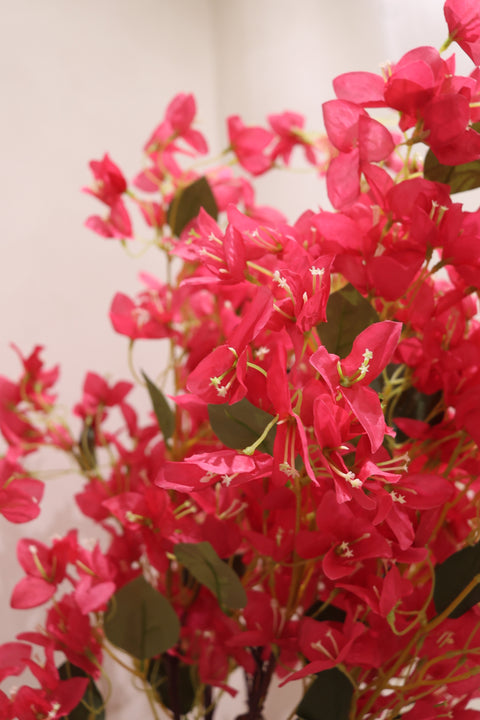 Artificial Scarlett Red Twisted Bougainvillea Plant