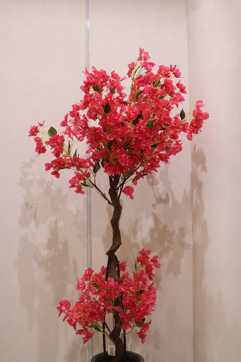 Artificial Scarlett Red Twisted Bougainvillea Plant