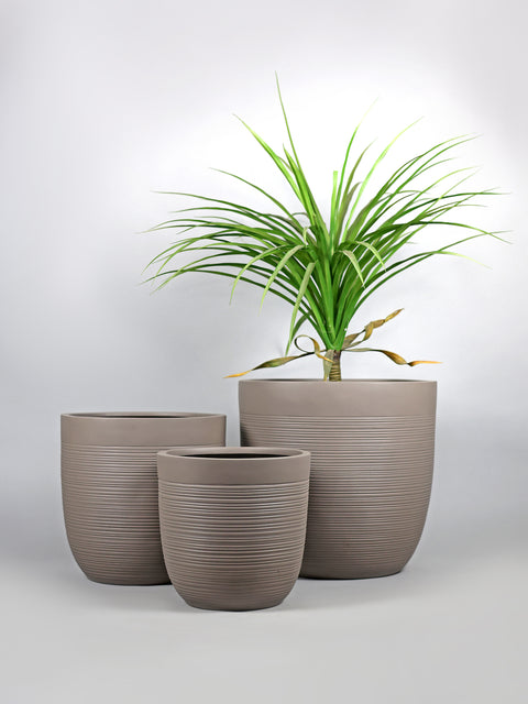 Pota Fiberglass Planter - Grey Beige 🌿