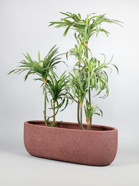 Boat Fiberglass Planter - Terracotta Granite ⛵
