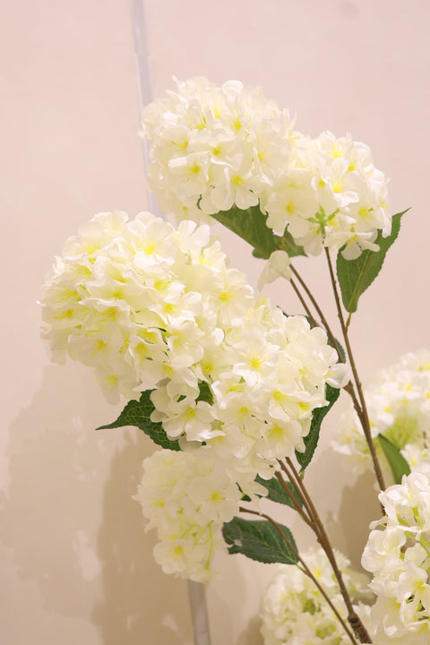 Artificial White Hydrangea Plant