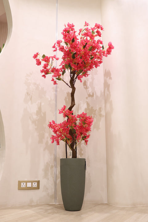 Artificial Scarlett Red Twisted Bougainvillea Plant