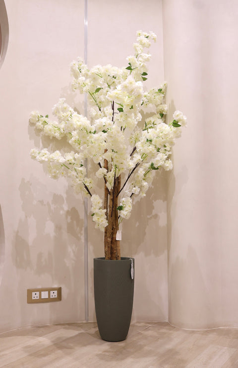 Artificial White Blossom Plant