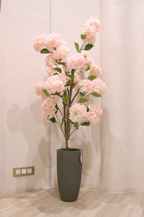 Artificial Pink Hydrangea Plant