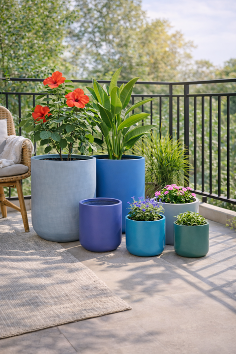 Hollyhock Fiberglass Planters🌿