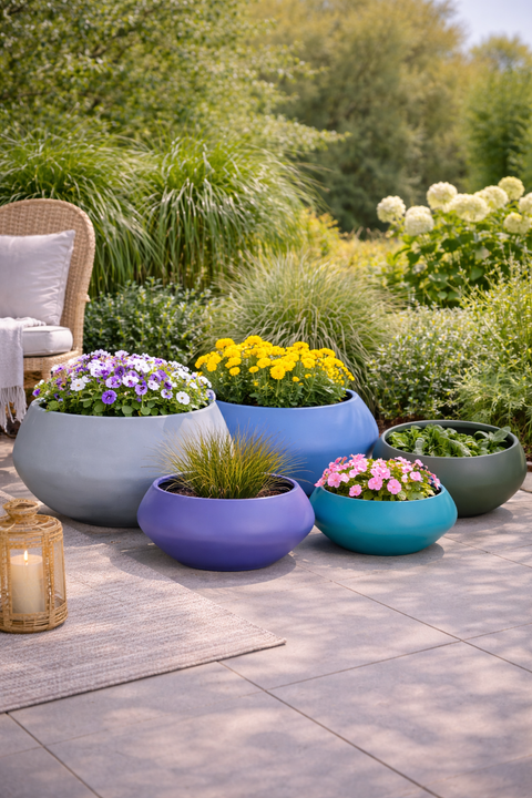 Lotus Fiberglass Planters🌿