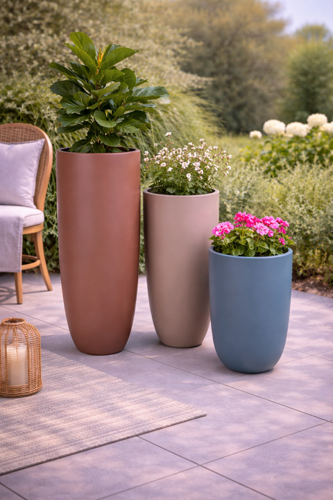 Pansy Fiberglass Planters🌿