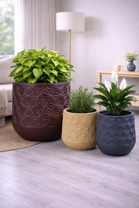 Flower Fiberglass Planters🌿