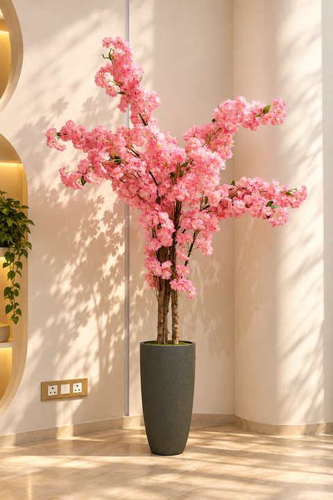 Artificial Pink Blossom Plant