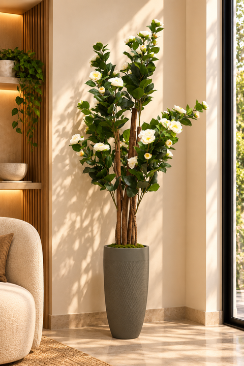 Artificial White Flowering Plant