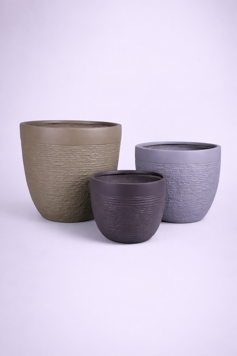 Crystal Fiberglass Planters