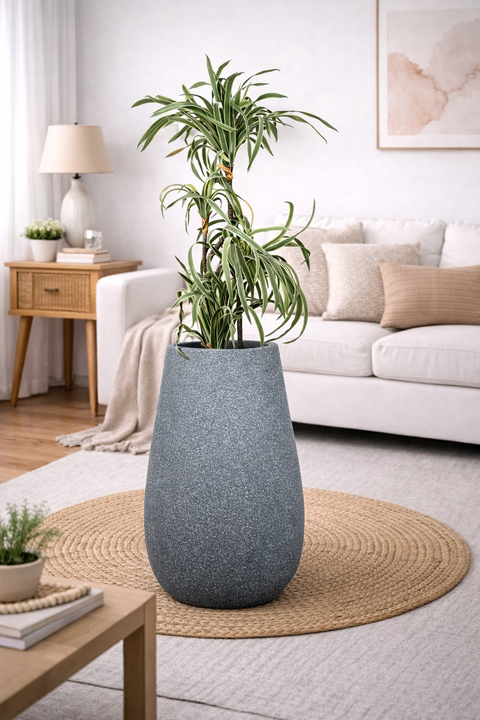 Omega - A Fiberglass Planter - Blue Grey 🌿