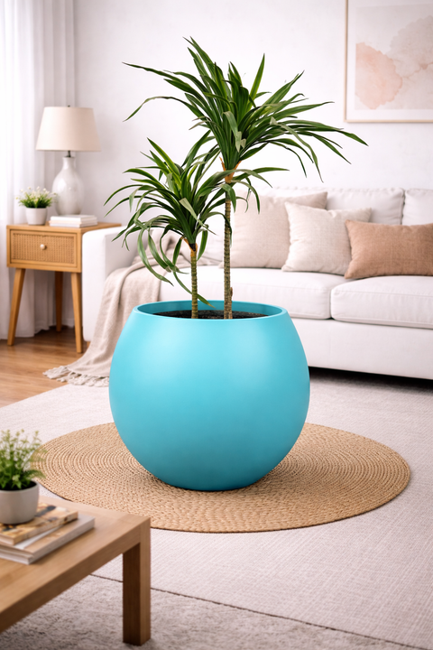 Ball Fiberglass Planter - Matt🌿