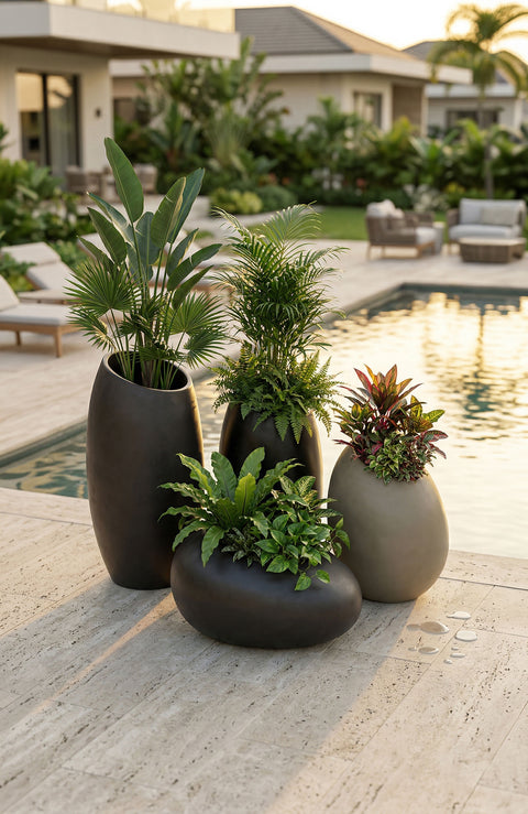 Patato Cluster Fiberglass Planters 🌿