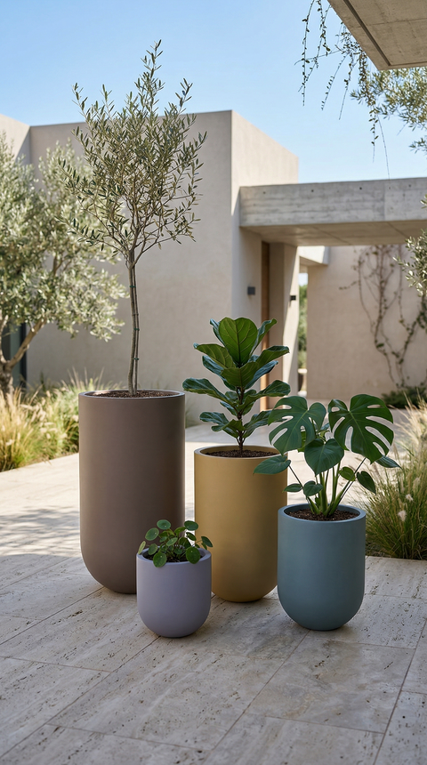 Sunflower Fiberglass Planters🌿