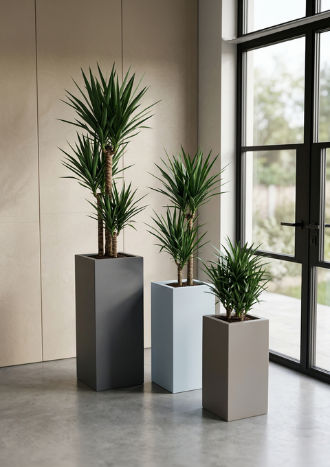 Tower Fiberglass Planters🌿