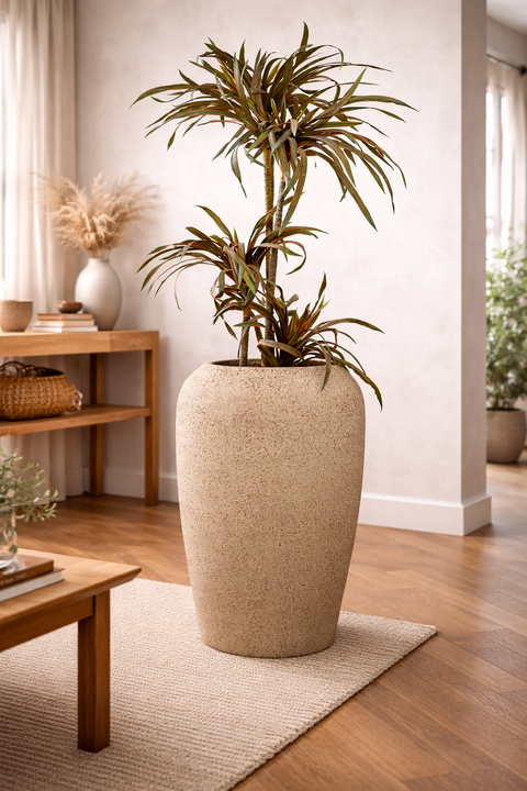 Velvet Fiberglass Planter - Rust Patina🌿