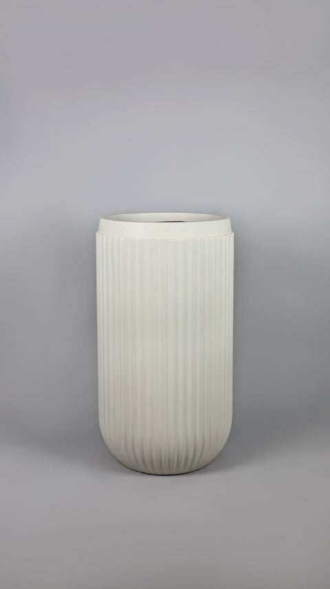 Orchid - A Fiberglass Planter - Oyster White 🌿
