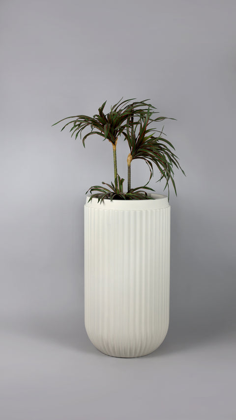 Orchid - A Fiberglass Planter - Oyster White 🌿