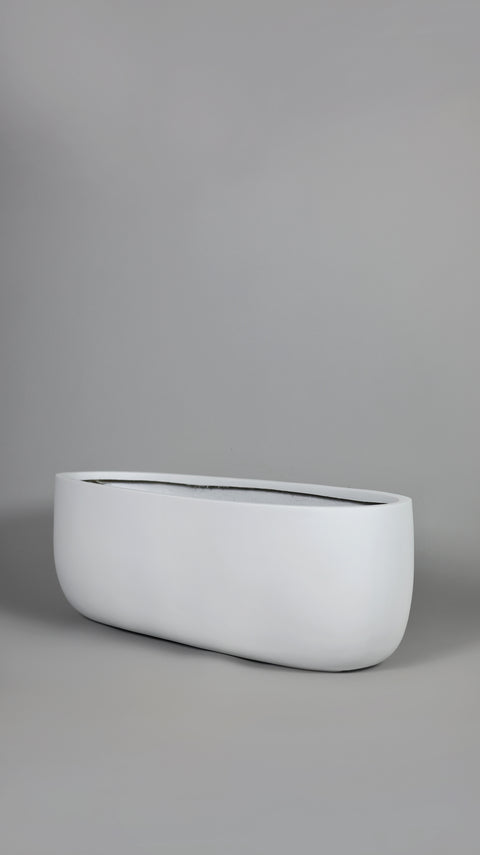 Boat Fiberglass Planter - White 🌿