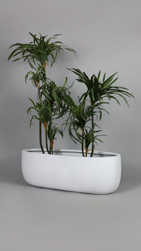 Boat Fiberglass Planter - White 🌿