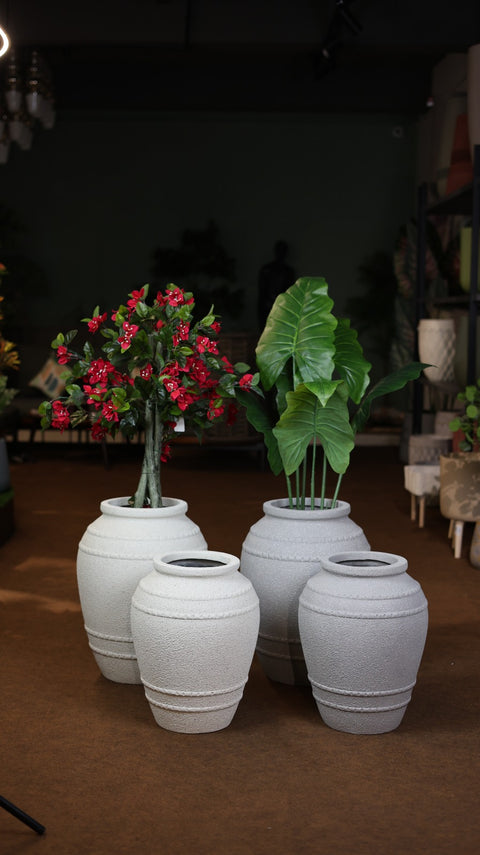 Saga Fiberglass Planter - Rustic🌿