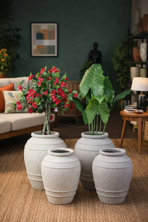 Saga Fiberglass Planter - Rustic🌿