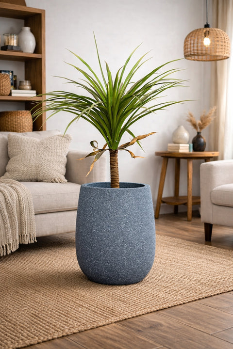 Omega Fiberglass Planter - Blue Grey🌿